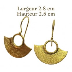 Boucle d'oreille en laiton N°24