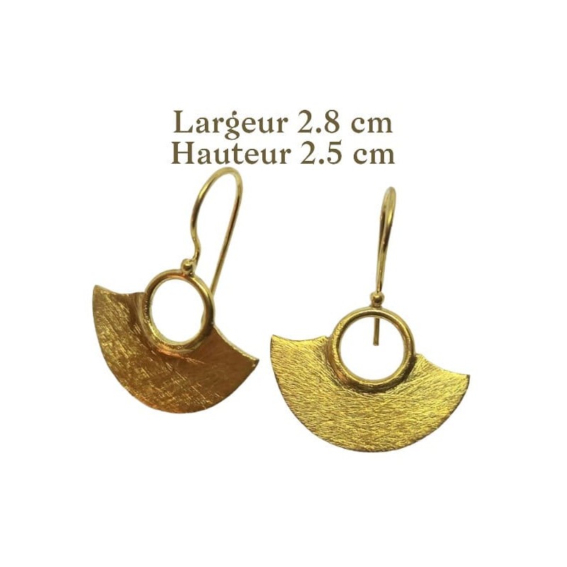 Boucle d'oreille en laiton N°24