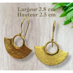 Boucle d'oreille en laiton N°24