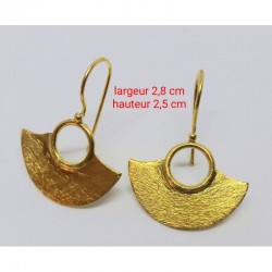 Boucle d'oreille en laiton N°24