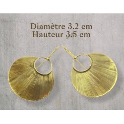 Boucle d'oreille en laiton N°25