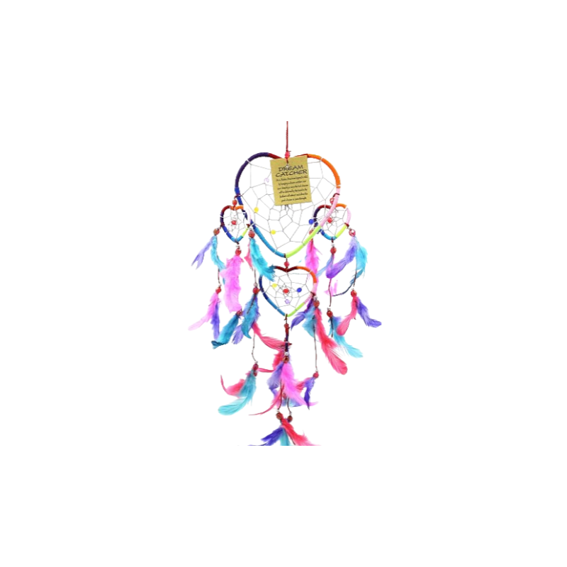 Attrape rêve cœur Ø11.5 cm Rainbow