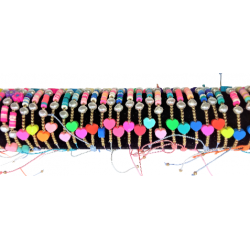 Bracelet fimo fleur et coeur