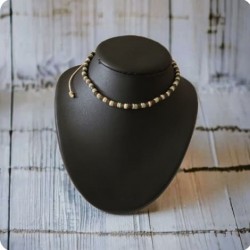 Collier surfeur bois couleur nude