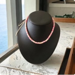 Colored fimo bead necklace