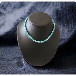 Colored fimo bead necklace