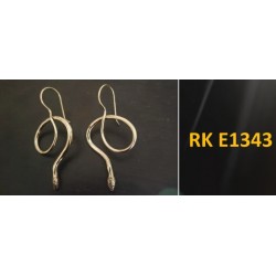 Boucles d'oreille laiton "serpent torsadé"