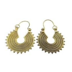 Boucles D'oreille laiton style "bohème chic"