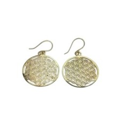 Boucles D'oreilles"fleur de vie" Ø3 cm