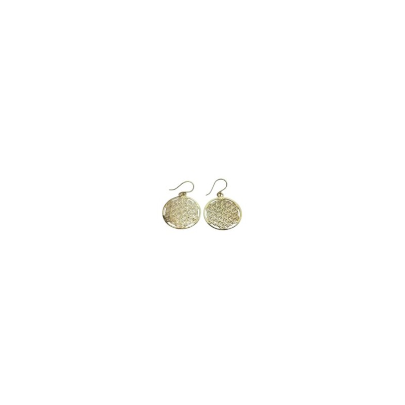 Boucles D'oreilles"fleur de vie" Ø3 cm