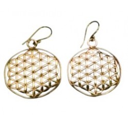 Boucles d'oreille laito "fleur de vie"