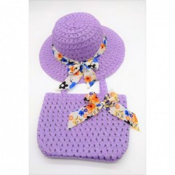 Chapeau et mini-sac violet pour enfants
