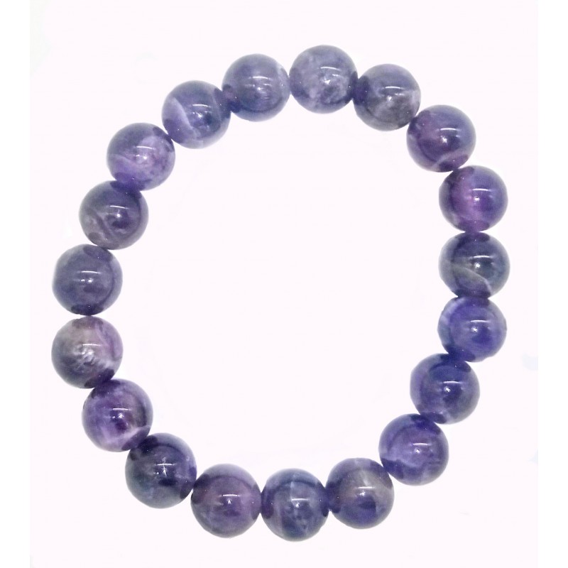 Bracelet améthyste Ø10 mm.